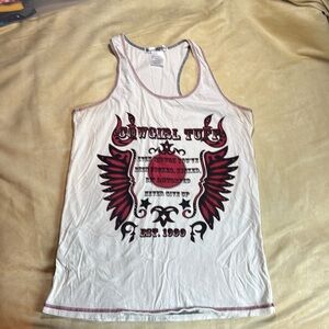 White “Cowgirl Tuff” tank